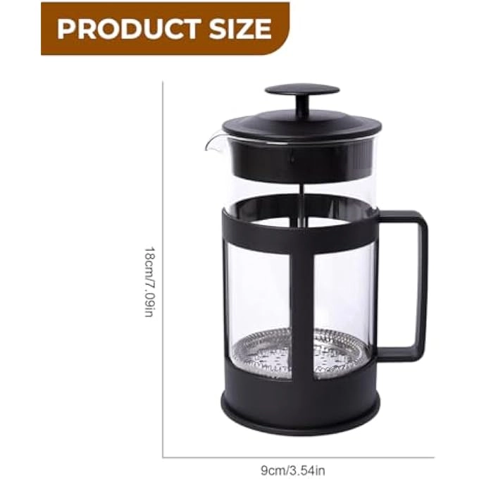 French Press - HighHeat Borosilicate Glass 304 Stainless Steel Filter 600Ml20Oz