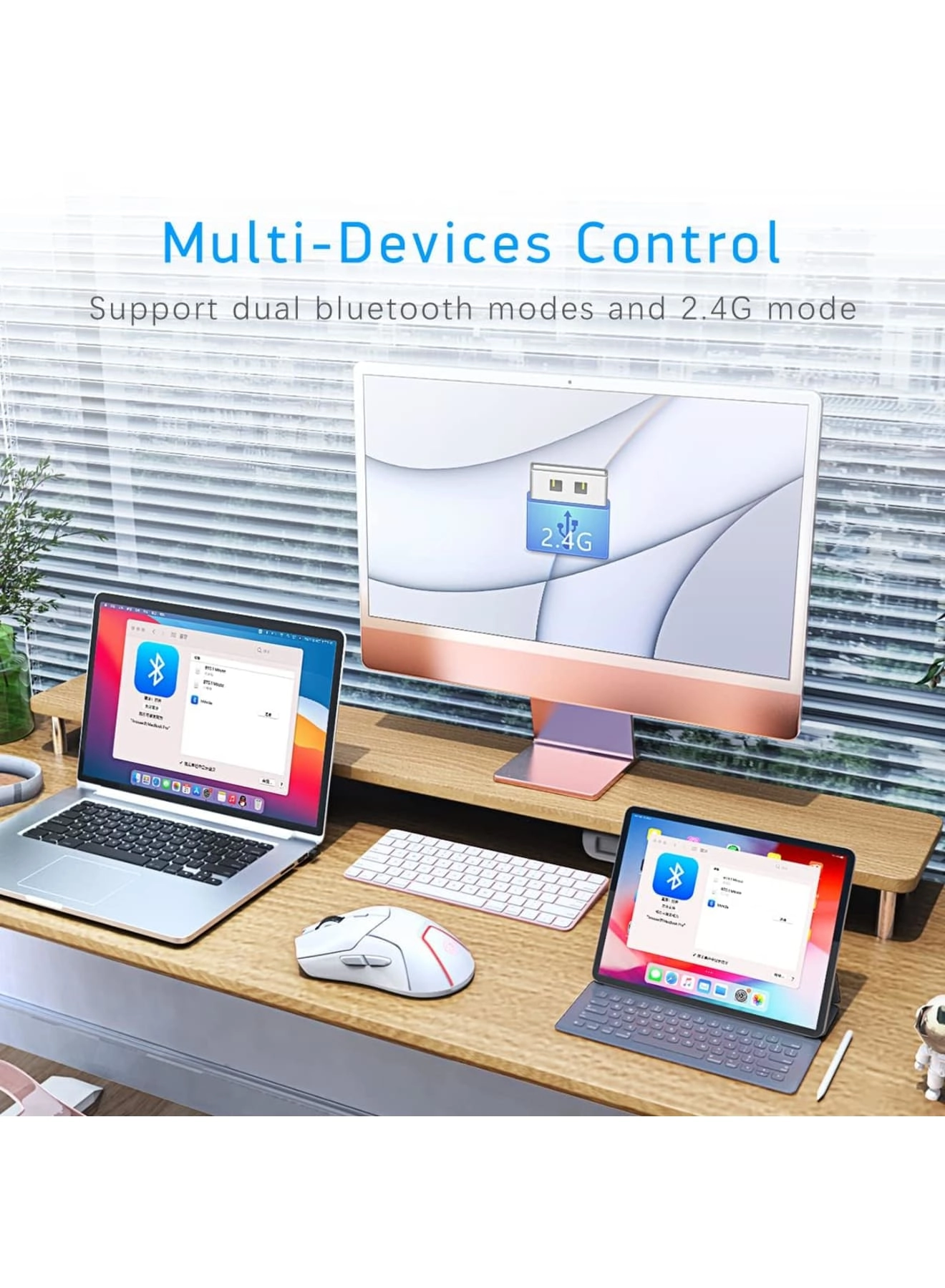 Wireless Gaming Mouse - Bluetooth 2.4G