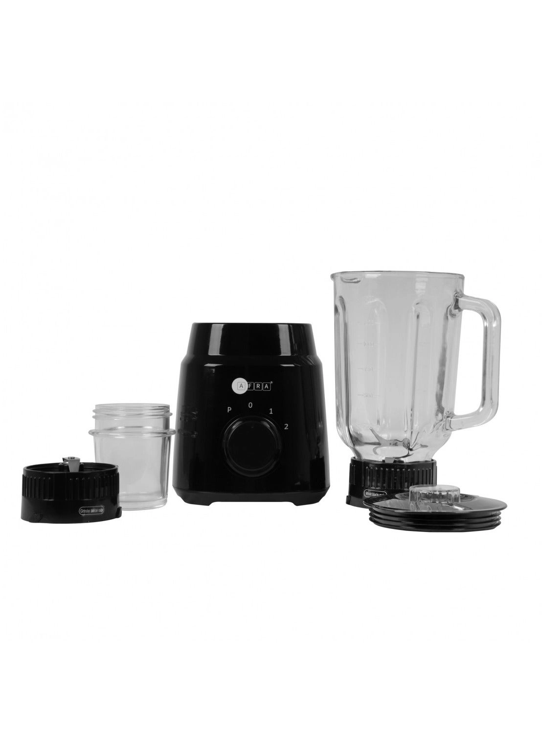 AF-600BLBK - 2-in-1 Blender with Grinder Glass Jar 2-Speed + Pulse