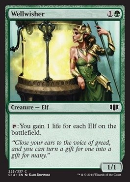 Magic: the Gathering Wellwisher - Green Creature 1/1
