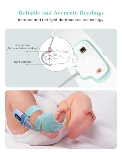 Baby Sock Monitor - Real-Time Heart Rate Movement Bluetooth