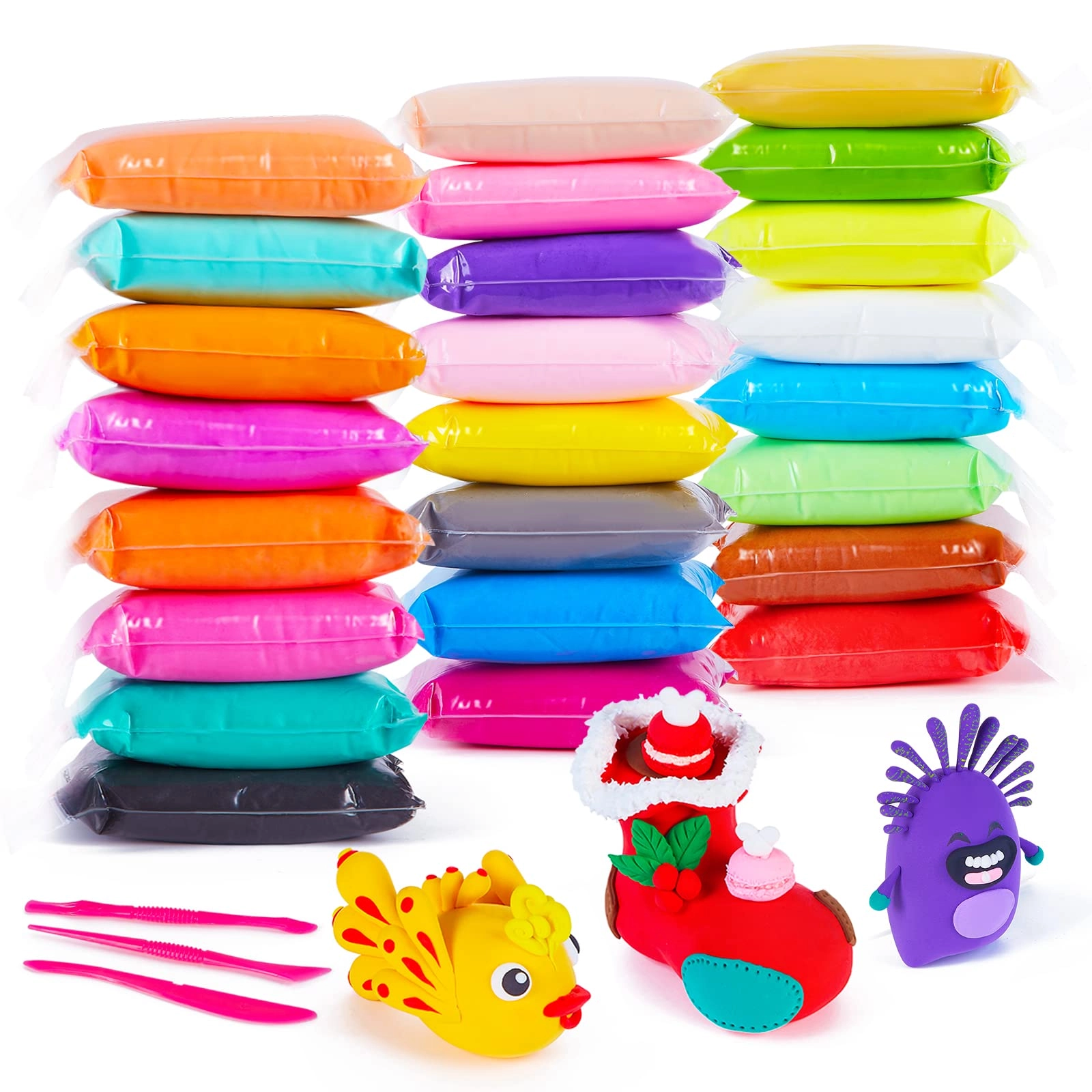 EDIFON Air Dry Clay - Ultra Light NonToxic 96pcs.