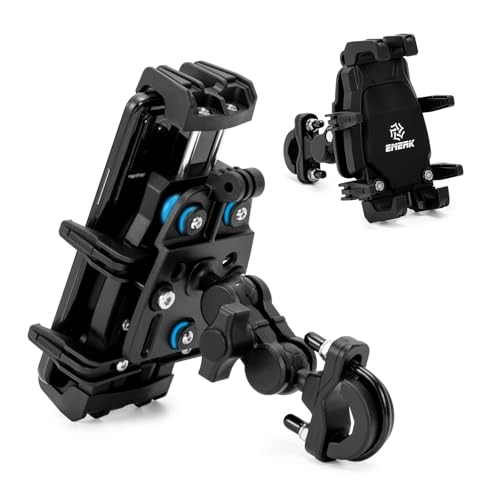 Motorcycle Phone Mount - Vibration Dampener Adjustable Handlebar Fit 5.4''-7.2'' Smartphone