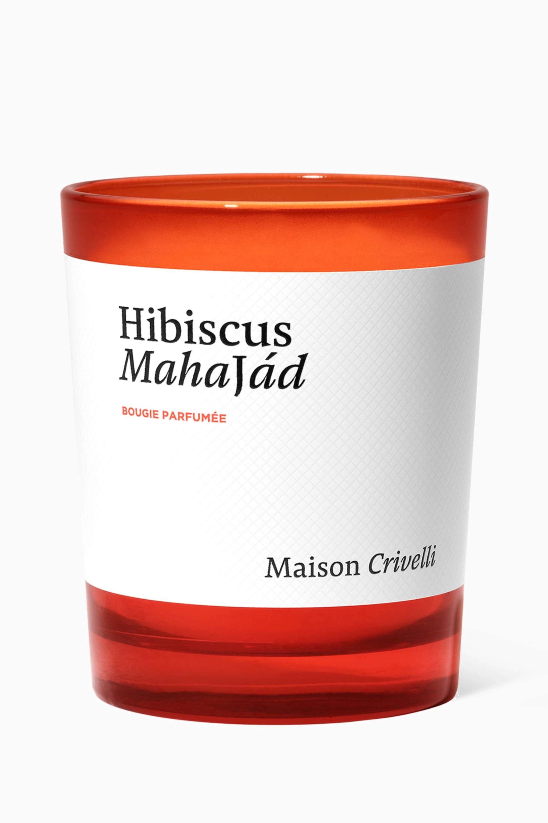 Maison Crivelli Hibiscus Mahajád Scented Candle - Hibiscus Rose Vanilla Beans Leather Musks