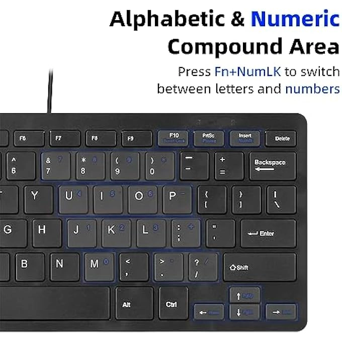 MINI USB SLIM 78 KEY - QWERTY Wired