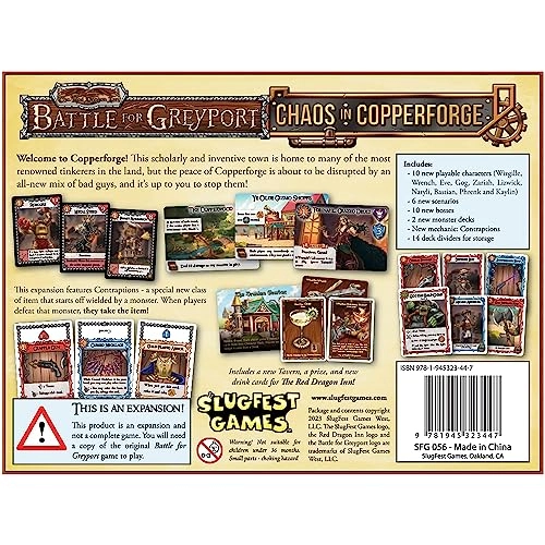 Battle for Greyport: Chaos in Copperforge Expansion - Cooperative Deckbuilding Game