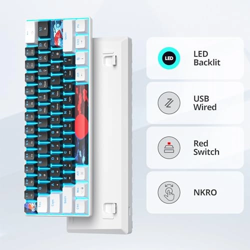 65 Percent Mechanical Gaming Keyboard - Wired