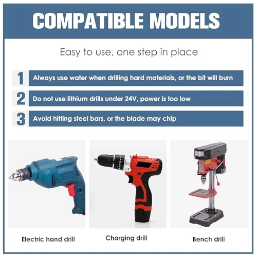 Masonry Drill Bit Set - Carbide Tip 7pcs 3mm-12mm