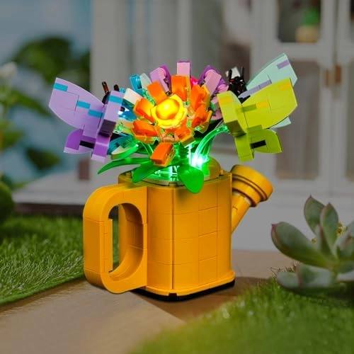 31149 Flowers in Watering Can - USB Battery 5V