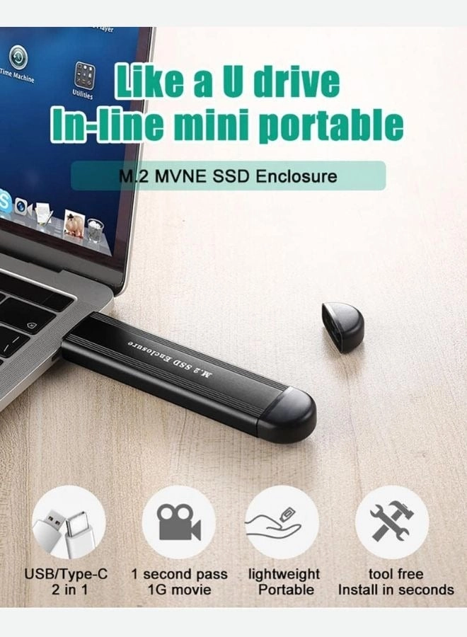 M.2 NGFF NVME SSD Enclosure - 10Gbps USB 3.1
