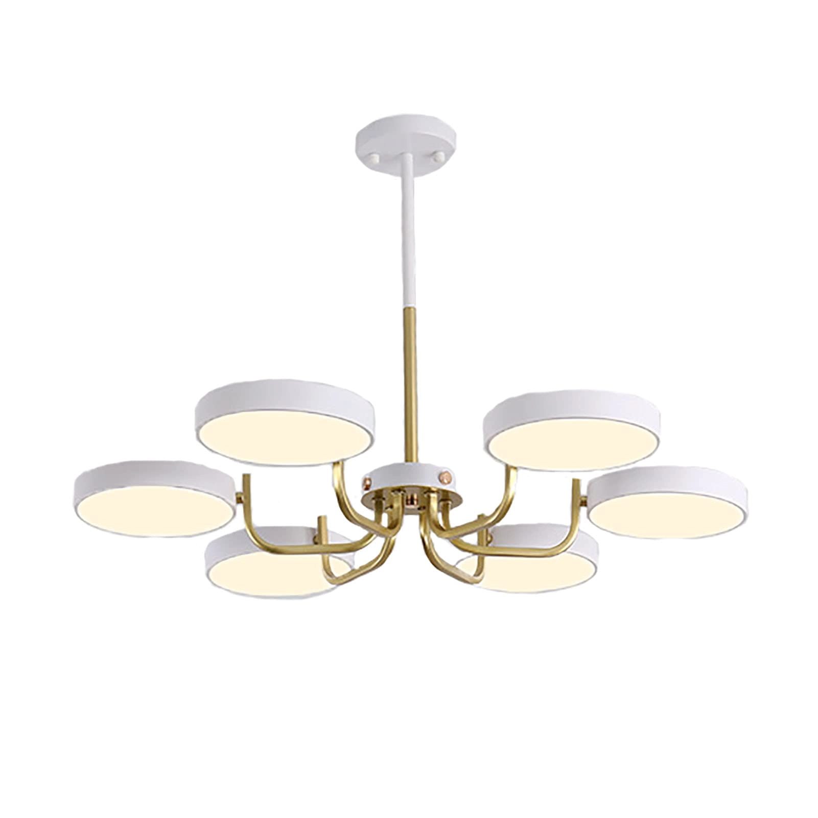 LED Nordic Style Chandelier - 8t Gray and gold