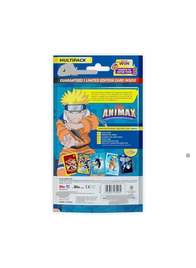 Animax Naruto Collectible Card Game - Multipack of 12