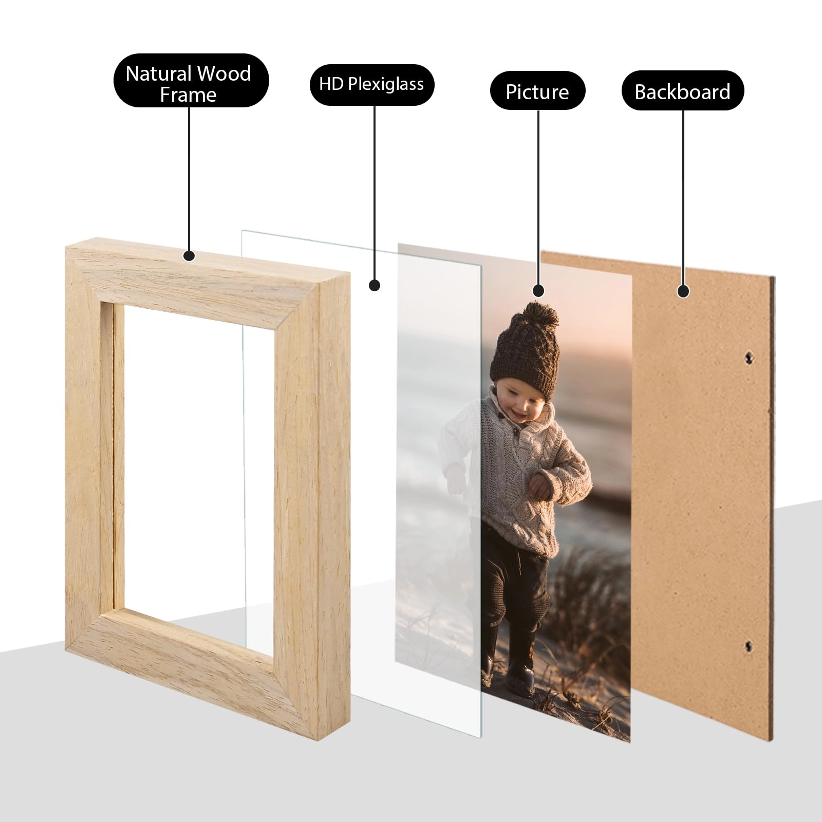 Picture Frame - 3.5x5 4 Pack