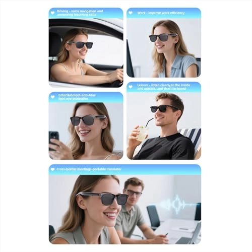 AI Smart Glasses - UV400 Touch Control 4H Playback