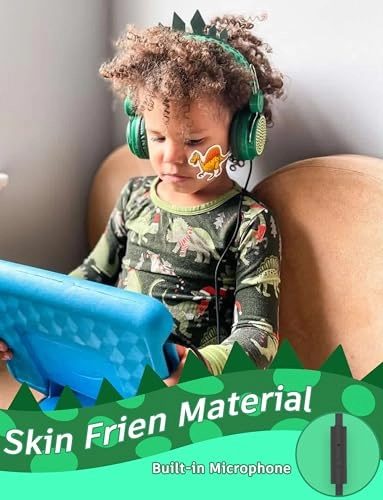 Dinosaur Kids Headphones Wired Headphone