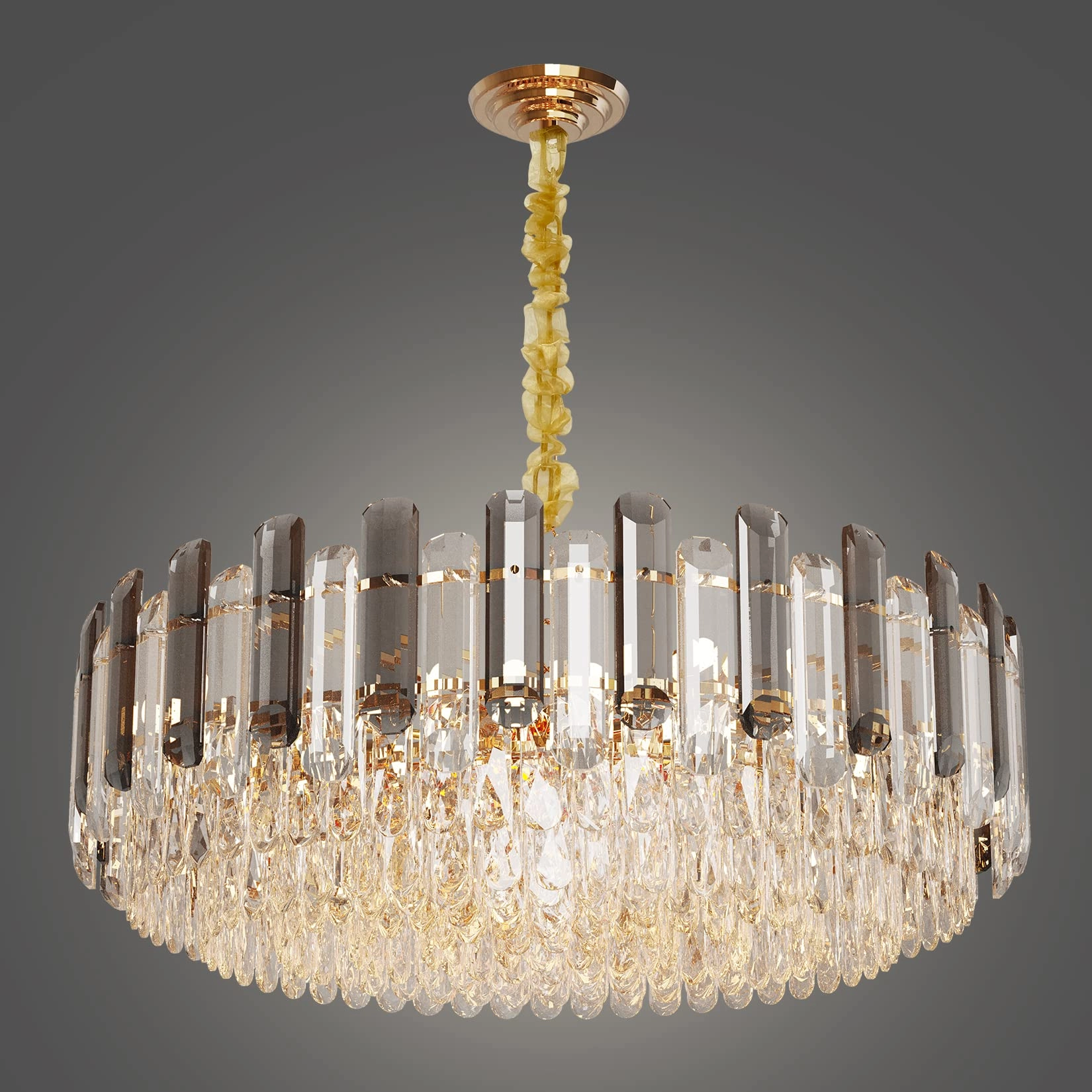 Wisfor Round Crystal Chandelier - 6000K 4000K 3000K