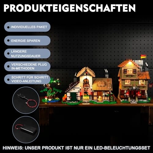 10332 Medieval Town Square - LED Light Set Standard Version