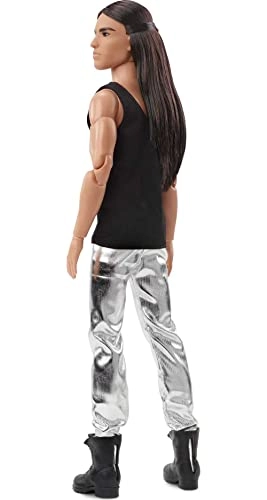 Ken Fashion Doll - Signature Looks Long Brunette Hair Ages 4+