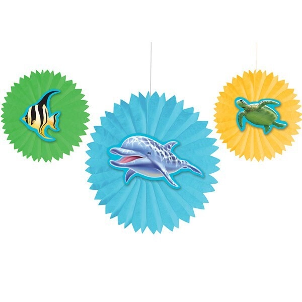 CREATIVE CONVERTING Ocean Party Tissue Fans