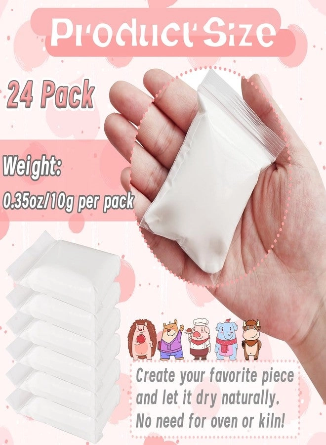 Air Dry Clay - 200g 24pcs.