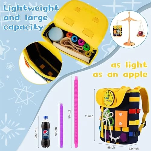 Busy Board School Bag