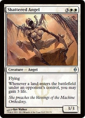 Magic: the Gathering Shattered Angel - 2.5 x 3.5 inches White