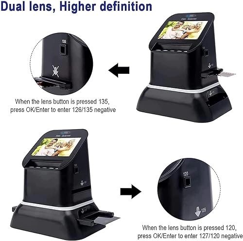Digital Film Scanner - 120 1080P LCD Screen