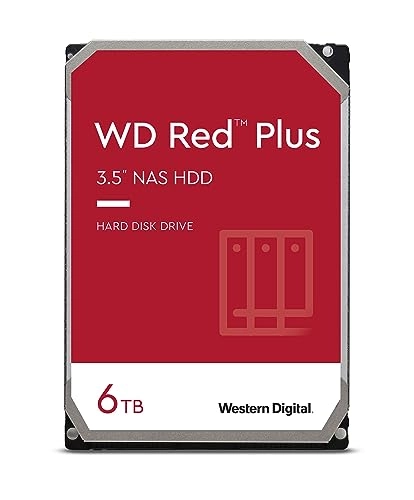 Red Plus 3.5" 5400rpm 64MB SATA 6Gb/s (ST-6TBS/64-WD60EFRX) - 6TB