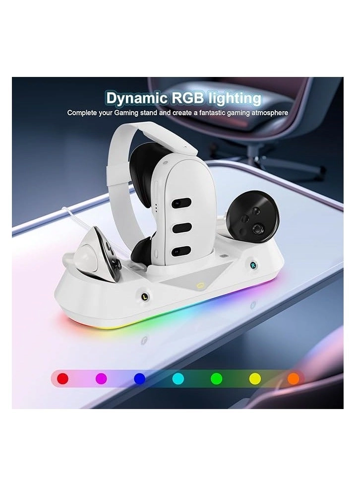 Charging Station - Quest 3 + Rechargeable Batteries - 2 Controller