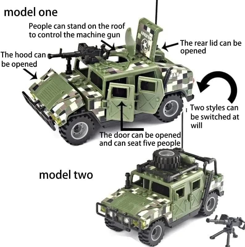 Military Vehicle Building Blocks - 93 pcs
