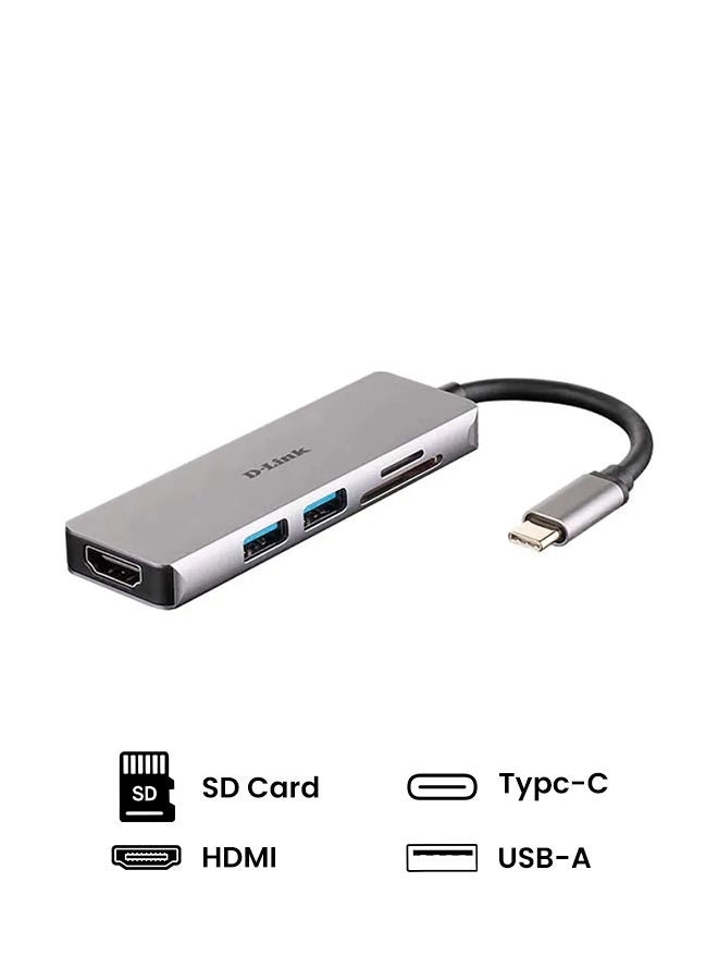 D-Link DUBM530 - 5 In 1 USB Type C HUB
