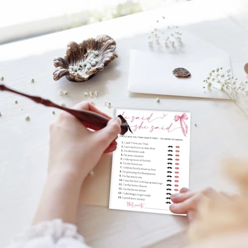 Wedding Shower Games Cards - 18 years and up 26