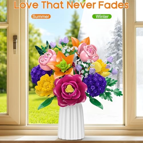Flower Building Blocks Set - 933 pcs