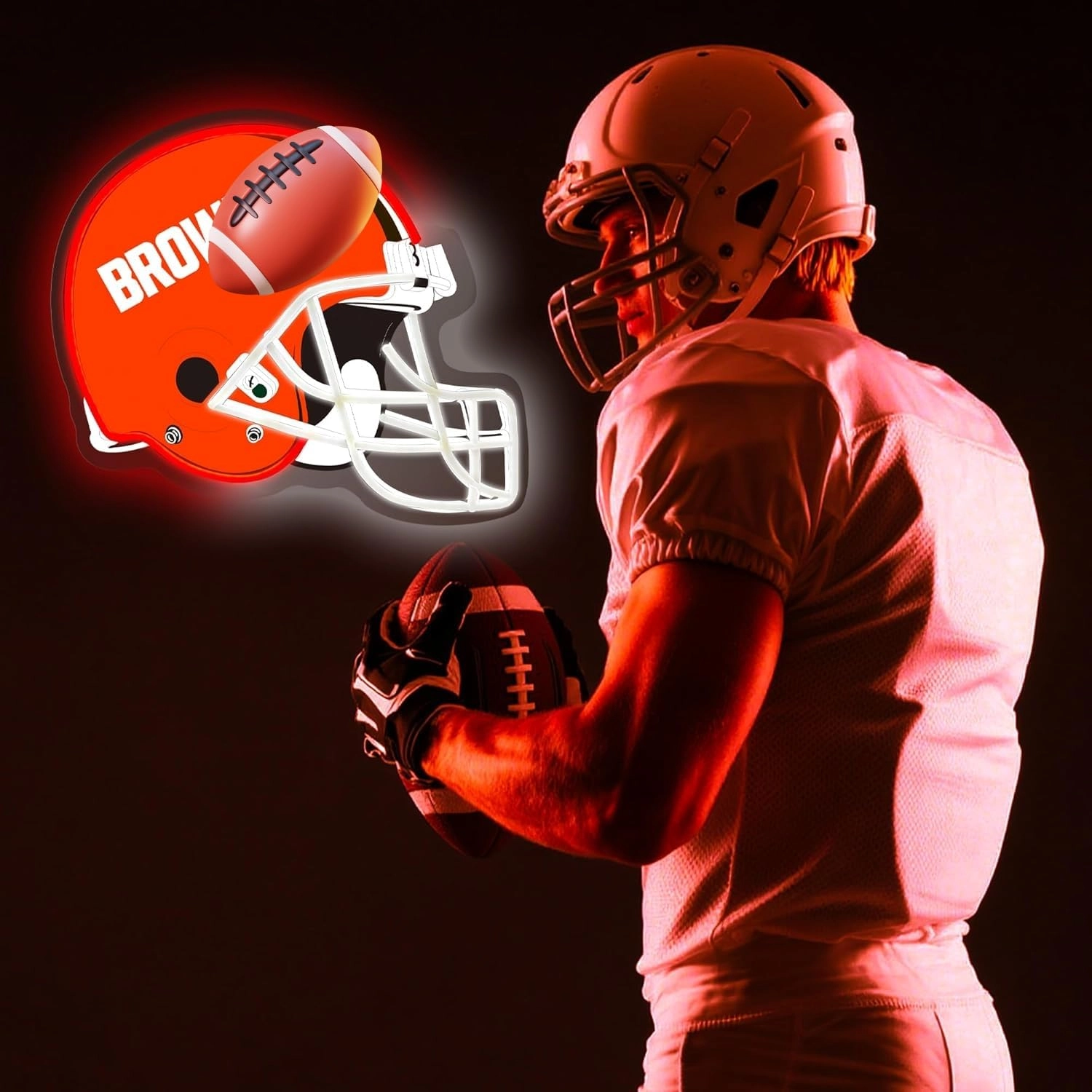 Football Team Neon Sign - Blue