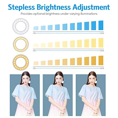 Selfie Ring Light - 40 LEDs USB Rechargeable 2 Pack