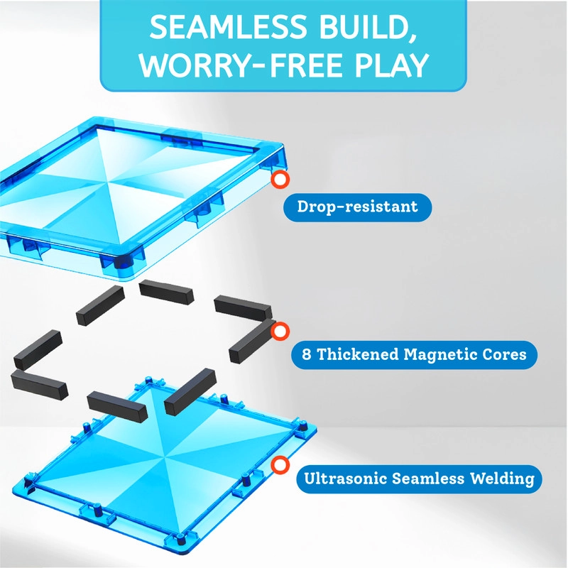 Prism Magnetic Tiles - 80 pcs