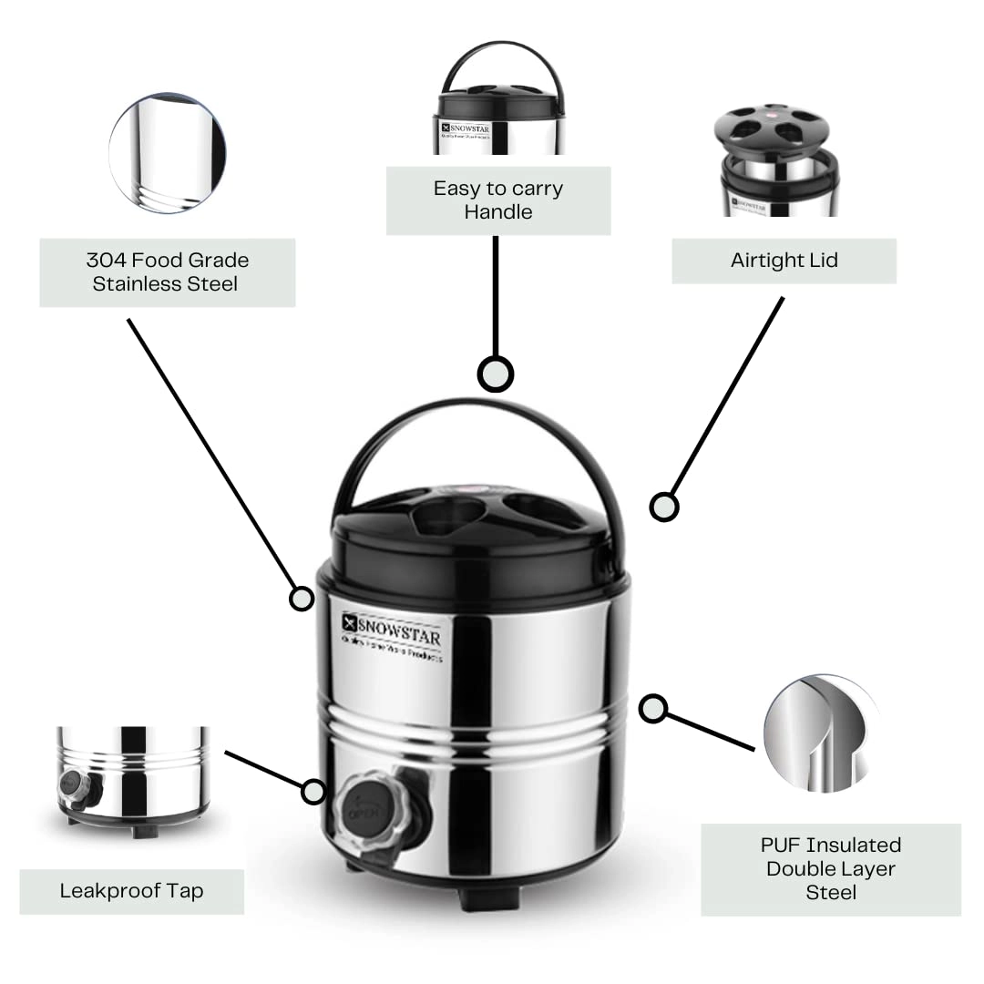 PUF Insulated Water Storage Container - 3 Liters