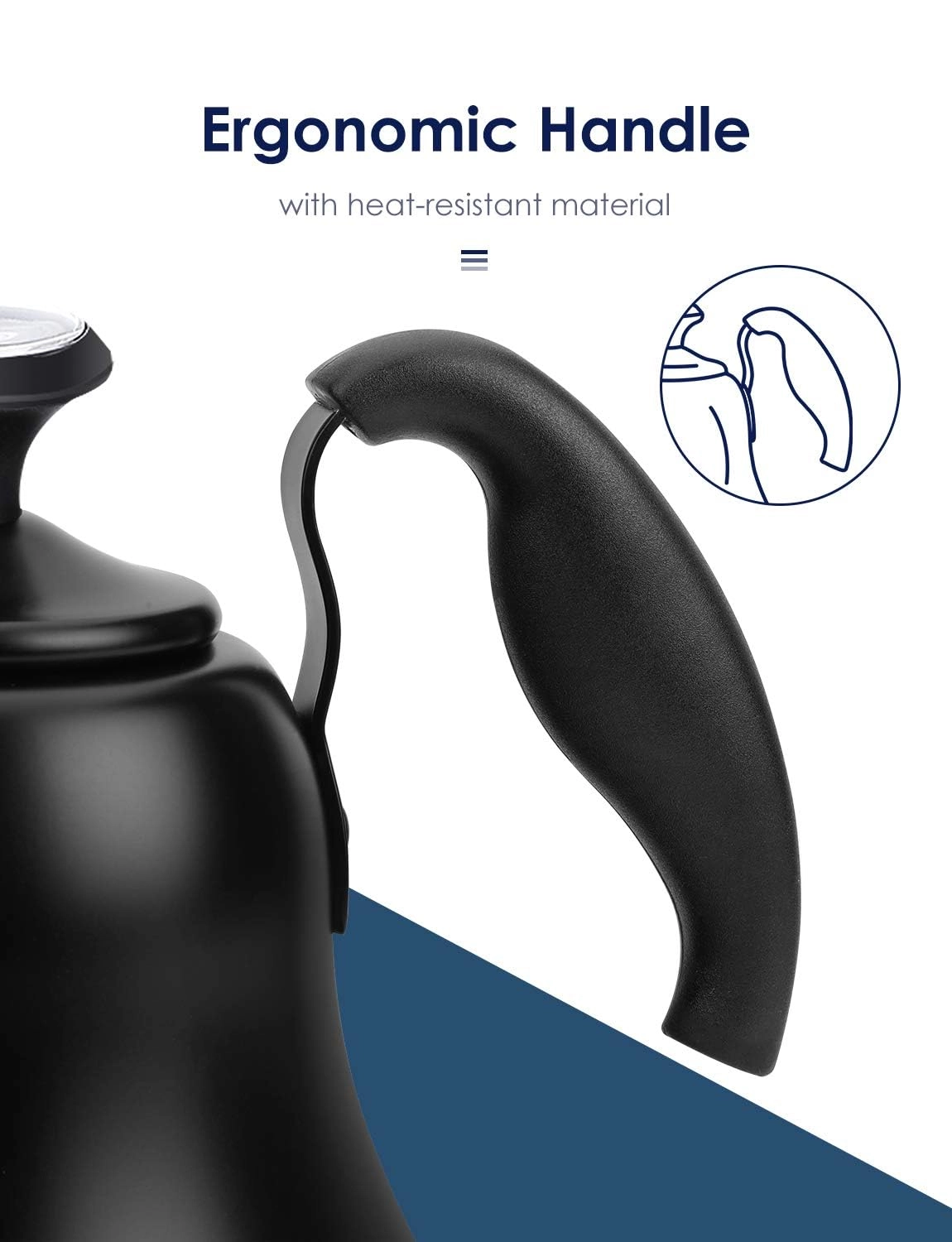Tea Kettle with Thermometer - 0.8 Liters