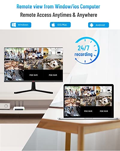 PoE Home Security Camera System - 8 channels