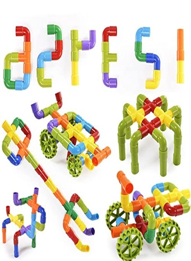 Plastic Building Blocks - Wheels Multi Color