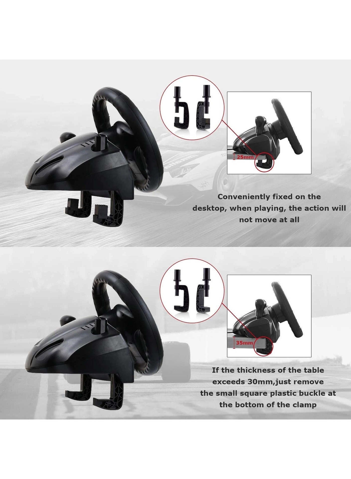 R270 Racing Wheel & Pedals - PC PS3 PS4 XBOX ONE XBOX 360 Nintendo Switch Android