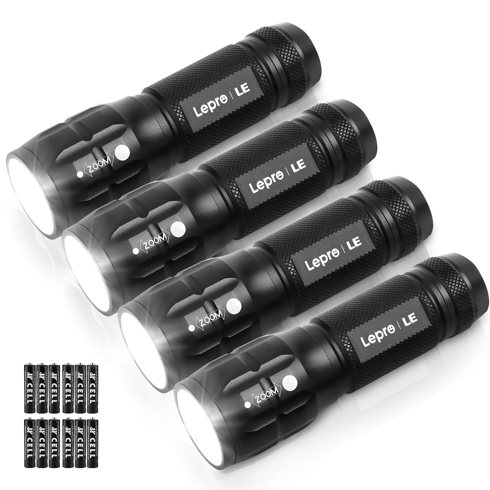 Lighting EVER LED Flashlight - 140lm Adjustable Focus Pack