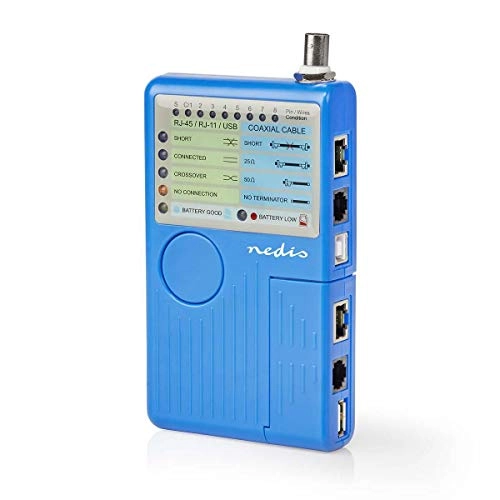 LAN Cable Tester - RJ45 RJ11 USB BNC UTP / FTP / STP LED Display
