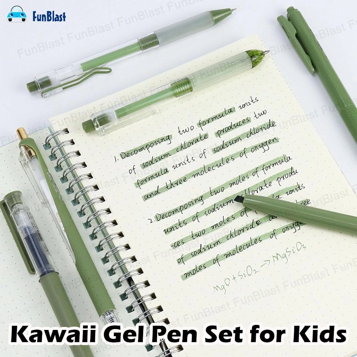 Gel Pens - 5 Pcs 0.5 Millimeters