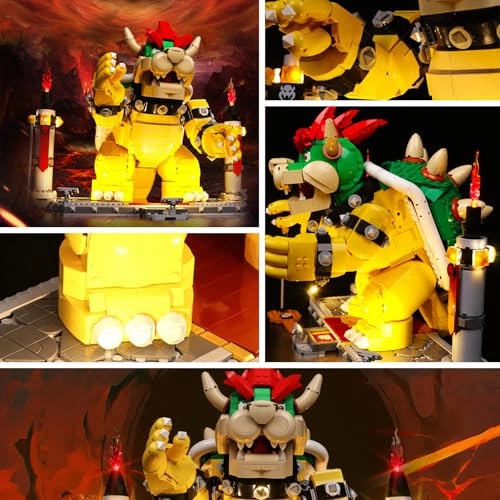 LED Lighting Kit for LEGO The Mighty Bowser 71411 - ABS