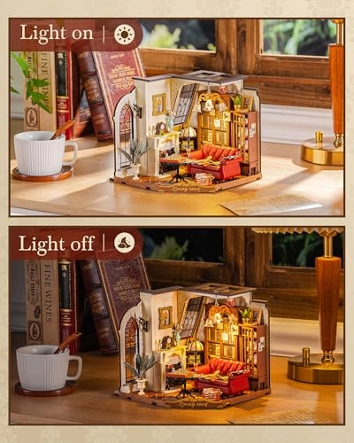 DG175 - DIY Miniature House Kits Wood 21 x 18 x 17 centimeters