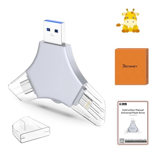 USB 3.0 Flash Drive - USB/Lightning/Type C 64GB