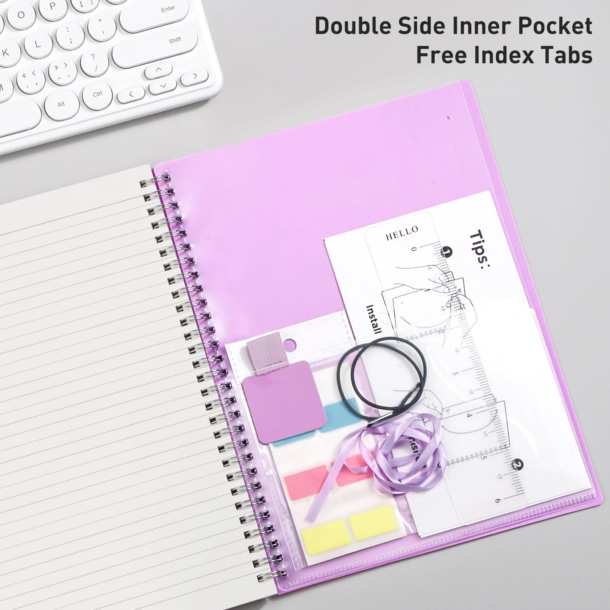 Notebook A5 Spiral - Lined 80 Sheets