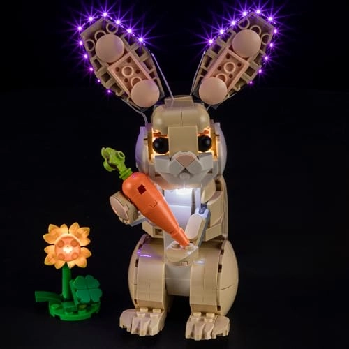 LED Light Kit for LEGO Cute Bunny Building Blocks Model 31162