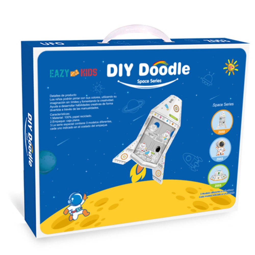 DIY Creative Spacecraft - 3+ years 3 Color Pens